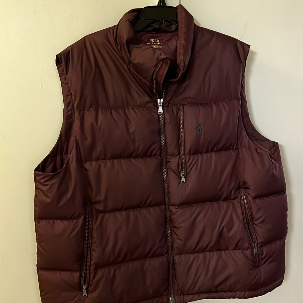 Big & tall mens polo puffer vest